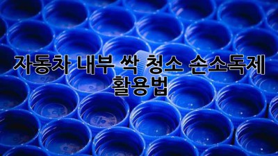 자동차 내부 싹 청소! 손소독제 활용법