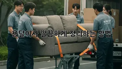 용달이사, 깔끔하게 정리하는 방법