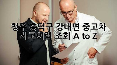 청주 흥덕구 강내면 중고차 🚗 사고이력 조회 A to Z
